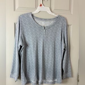 Croft & Barrow| 2XL |Light Gray |Long Sleeve Tee|